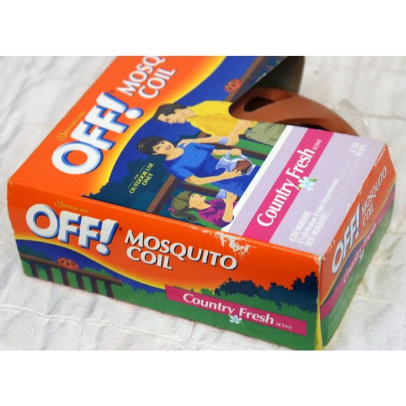 OFF Mosquito Coil Terra Cotta Clay Pot 4 Refills Country Fresh Scent - Picture 5 of 6